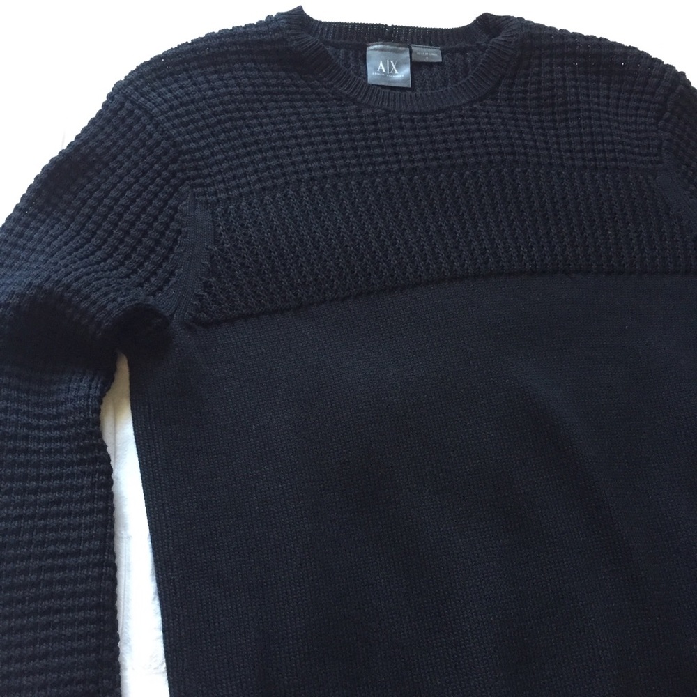 Armani Exchange Waffle Stitch Sweater - Unworn
